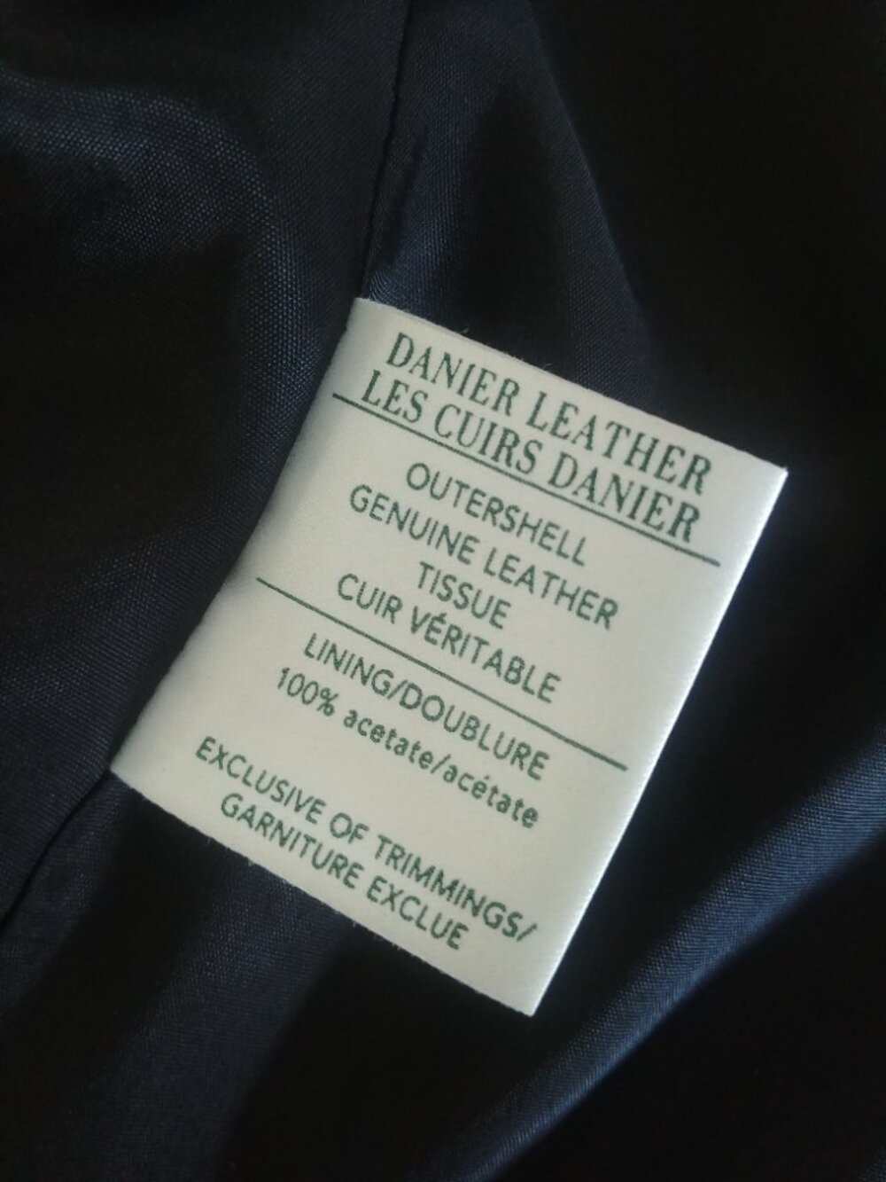 Vintage Danier made in Canada soft genuine leather black jacket size P - Picture 9 of 16